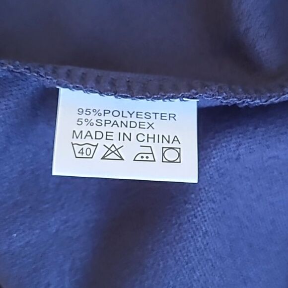 NWT Homeyee Midi Blue Dress w Lace Waistband Small 4 - Picture 11 of 11